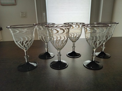 Set sherryglas art deco - set:, 6